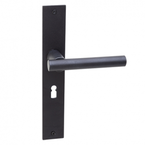 Modulo op schild met sleutelgat blauwstaal
