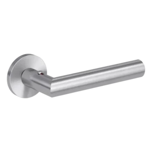 Lucia Vaya Fast2Fix smart2lock op dun rond rozet RVS geborsteld