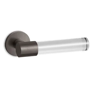 Ghost gunmetal PVD op rond geveerd rozet