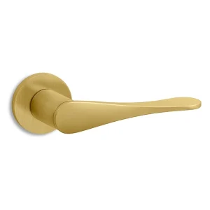 Spoon matgoud PVD op rond geveerd rozet