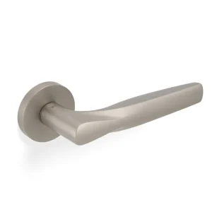 SOM (H359) matnikkel PVD op rond geveerd rozet