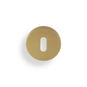 Sleutelrozet rond mat goud PVD